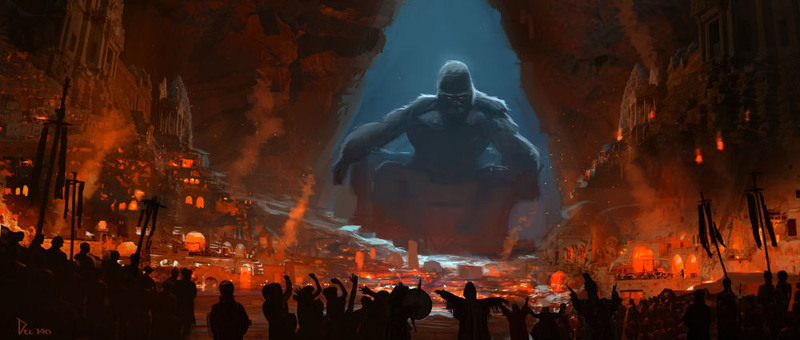 Illustration for article titled This Gorgeous Kong: Skull Island Concept Art Is Fit for a King